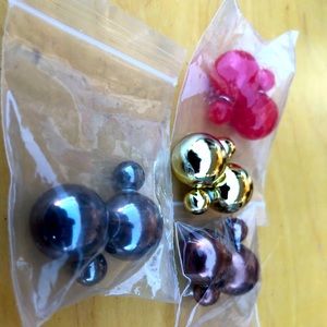 Set of 4 Synthetic earrings